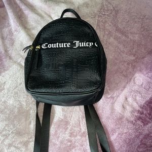Juicy couture faux leather backpack.